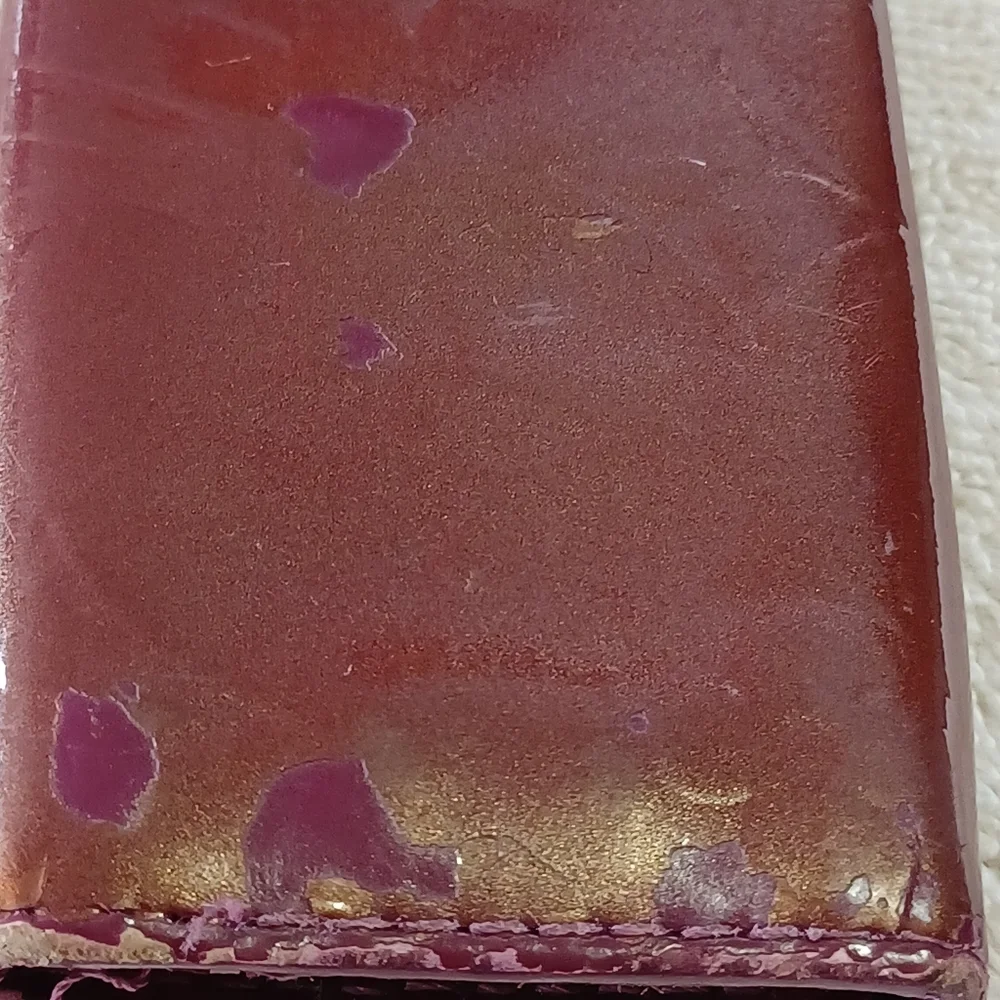 Louis Vuitton Leather Brown/Wine 4 Key Holder Gold Snap GUC